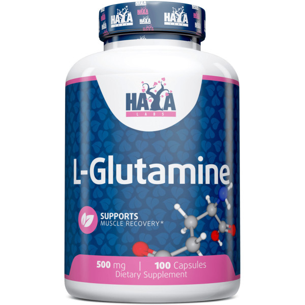 Haya Labs L-glutamine 500 Mg. - 100 Caps