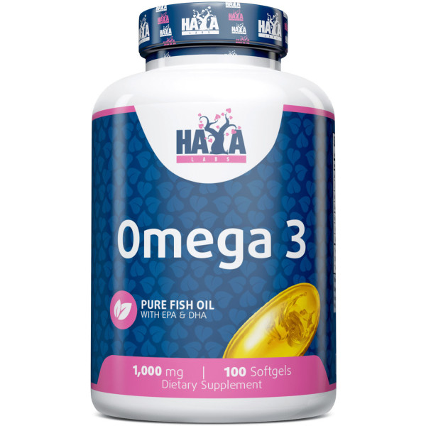 Haya Labs Omega 3 1000 Mg. - 100 Softgels