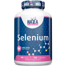 Haya Labs Selenium -chelated -yeast Free- 100 Mcg. - 120 Caps