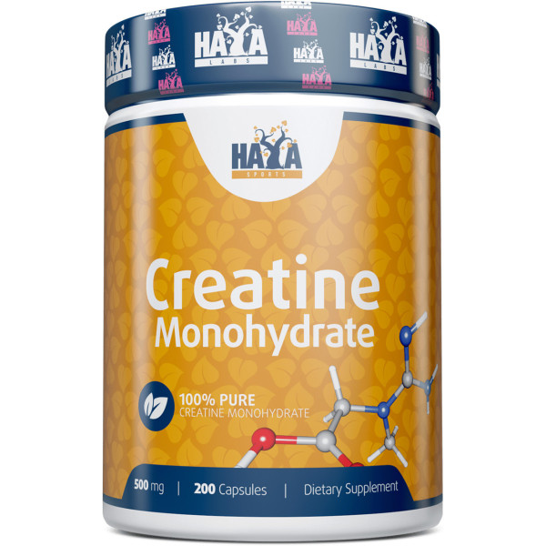Haya Labs Sports Creatine Monohydrate 500 Mg - 200 Caps.