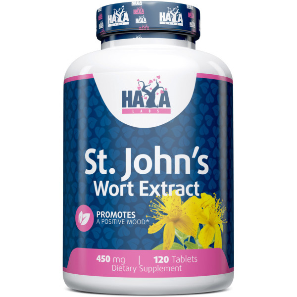 Haya Labs St. Johns Wort 450 Mg - 120 Tabs 