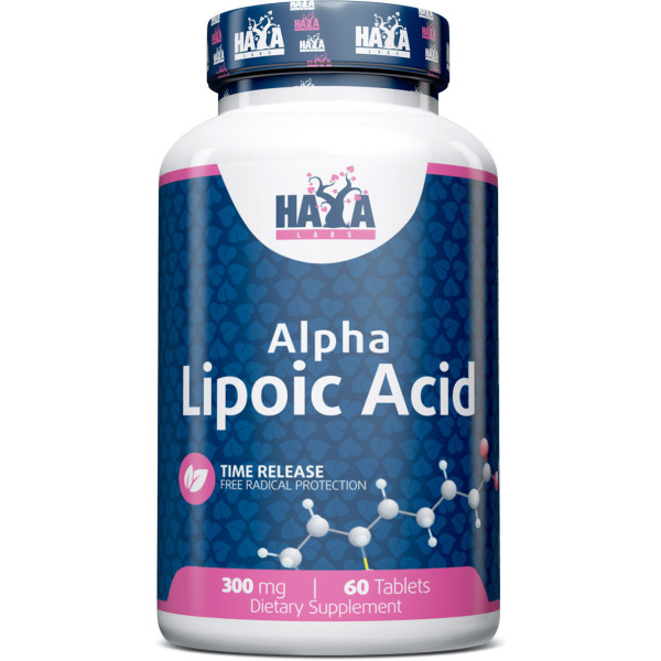 Haya Labs Haya Sustained Release Alpha Lipoic Acid 300 Mg. - 60 Tabs.