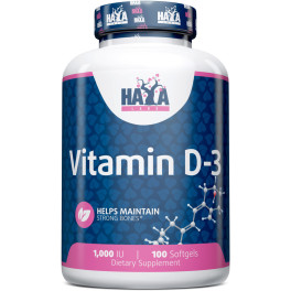 Haya Labs Vitamin D-3 - 1000 Iu 100 Softgels