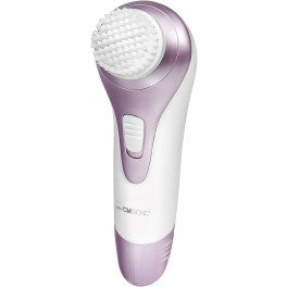 Clatronic Gm3669 Masajeador Limpiador Facial 3 En 1 Masaje Limpieza Y Cuidado Rostro 2 Velocidades 2 X 15 V Aa Blanco/violeta