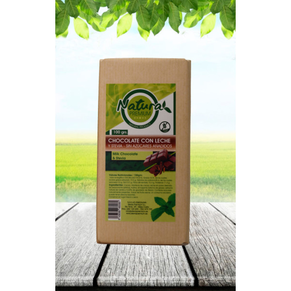 Het Goud van de Andes Melkchocolade Stevia 100 Gr