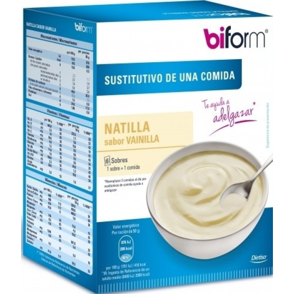 Crema pasticcera alla vaniglia Biform Dietisa 6 bustine x 50 gr