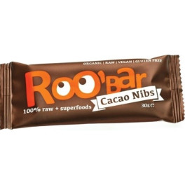 Roo Bar Cacao Nibs & Almonds Snack Bar Organic 1 barrita x 30 gr