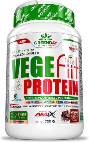 Amix Greenday Vegefiit Protein - Pflanzliches Protein 720 Gr Geschmack FrÃ¼Chte Des Waldes-image