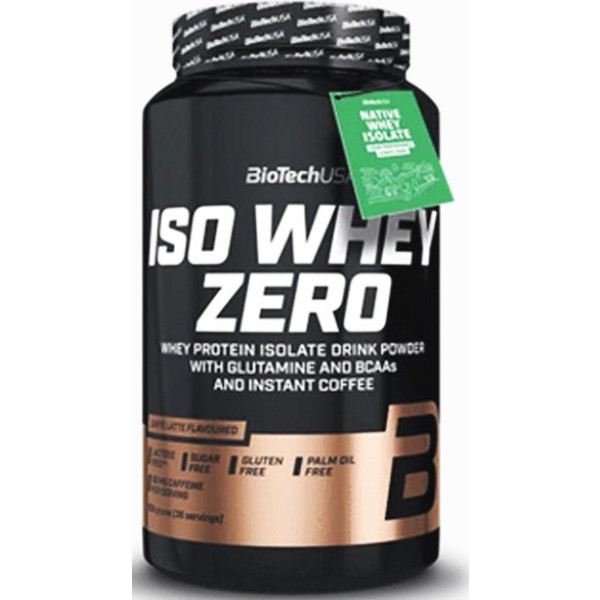 BioTechUSA Iso Whey Zero met Cafeïne 908 gr