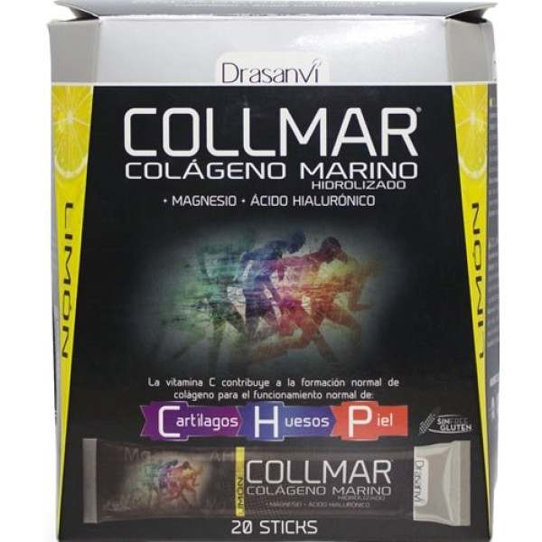 Drasanvi Collmar Colageno Magnesio + Acido Hialuronico 20 sticks x 11,5 gr