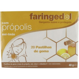 Faringedol Pastillas Con Propolis Miel-Limon 20 caps