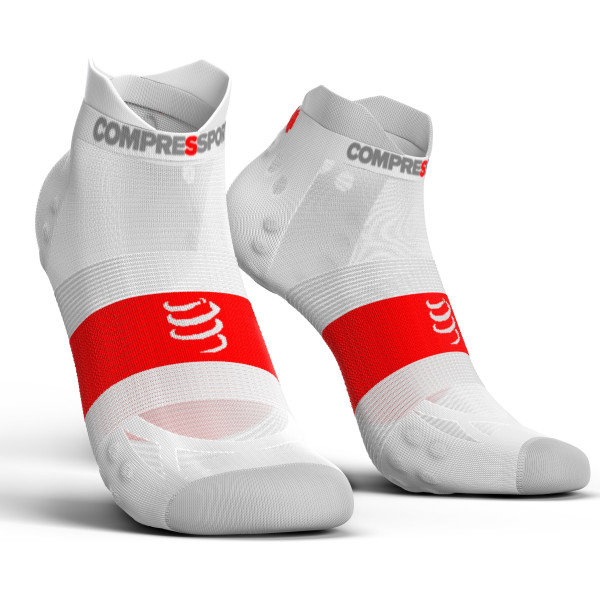 Compressport Calcetines Pro Racing Socks V3.0 Ultra Light Run Low Blanco