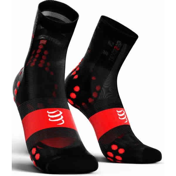 Compressport Calcetines Pro Racing Socks V3.0 Ultra Light Bike Negro-Rojo