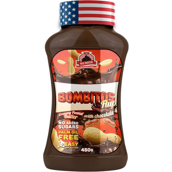 Max Protein Bombitos Flup - Pindakaas en Chocoladesiroop 450 gr