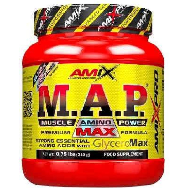 Amix Pro M.A.P met Glyceromax 340 Gr - Pre-Workout / Bevat geconcentreerde glycerol, natuurlijke smaak