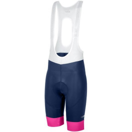 RH+ Logo Bibshorts Culote Dark Azul-Rosa