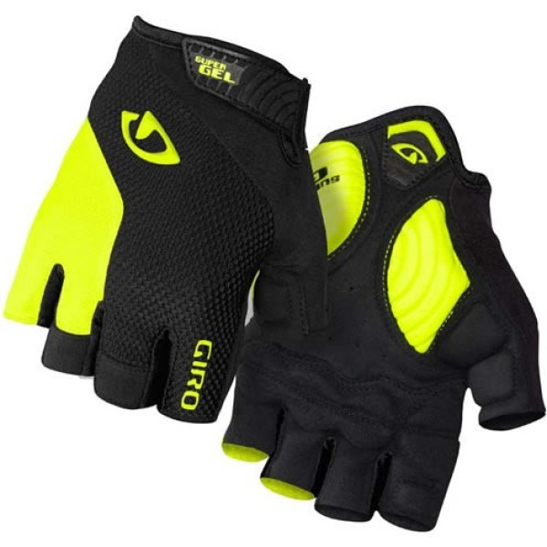 Giro Guantes Strate Dure Supergel Negro-Amarillo