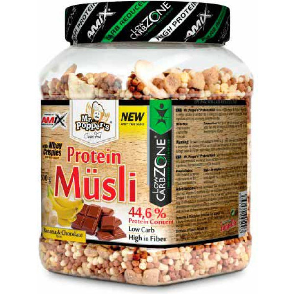 Amix Protein Musli Mr Poppers 500 gr - Muesli proteico