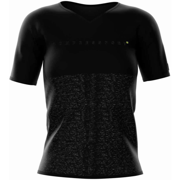 Compressport Training Tshirt Camiseta Mujer Black Edition Negro