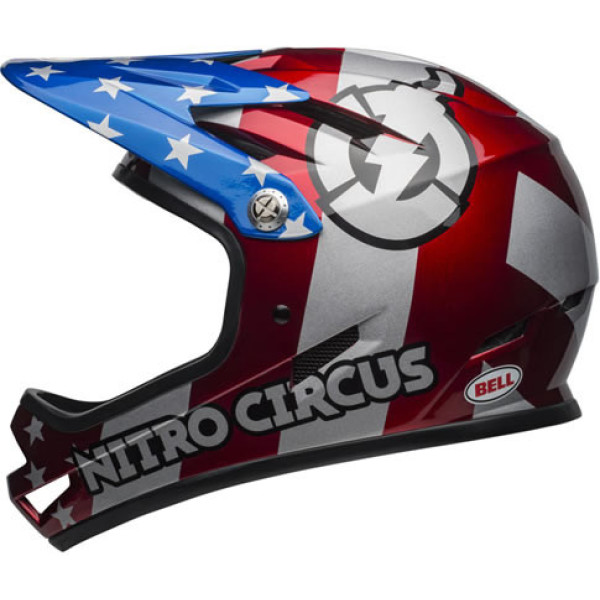 Helm Bell Sanction Nitro Circus Blau - Silber - Rot