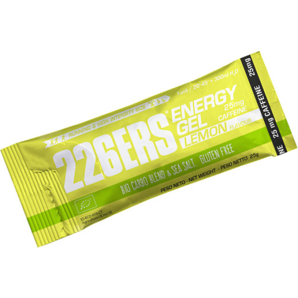 226ERS Energy Plus Gel BIO Lemon with 25 mg of Caffeine in Stick - 1 gel x 25 gr