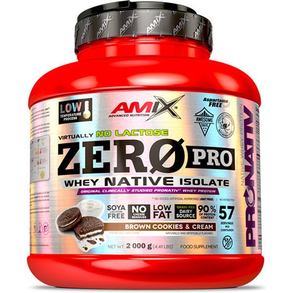 Amix Protein ZeroPro 2 Kg - Helpt te herstellen na training + totale opname