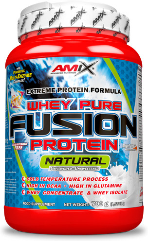 Amix Whey Pure Fusion Natural 700Gr Geschmack NatüRlich-image