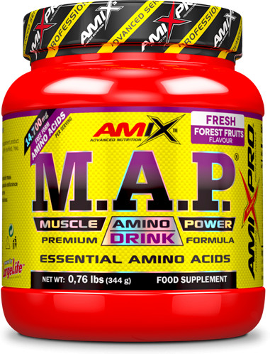 Amix Map Poudre 344 Gr - Optimise La SynthÃ¨Se Des ProtÃ©Ines - Absorption Maximale GoÃ»Ter Fruit De Bois-image