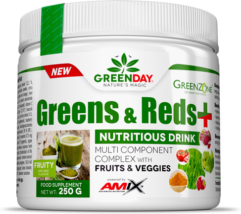 Amix Greenday Greens & Reds + 250Gr Geschmack Fruchtpunsch-image