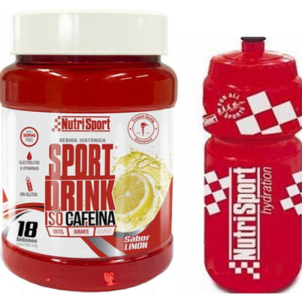 Nutrisport Sport Drink con Caffeina 990 gr + Flacone 750 ml