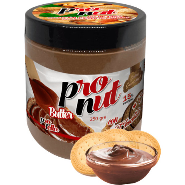 Protella Pronut Crema de Cacahuete con Chocolate y Galleta 250 gr