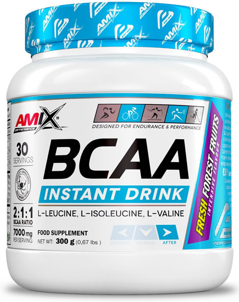 Amix Performance Bcaa Bebida InstantÃ¢Nea 300 Gr Gosto Frutas Do Bosque-image