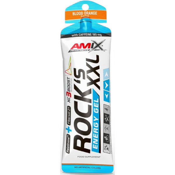 Amix Performance Energy Gel Rock's! XXL Com Cafeína - 1 gel x 65 gr Combinado de Carboidratos Energia Instantânea