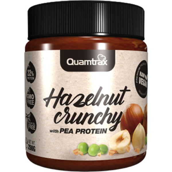 Quamtrax Vegan Crunchy Noisettes Crème 250 gr