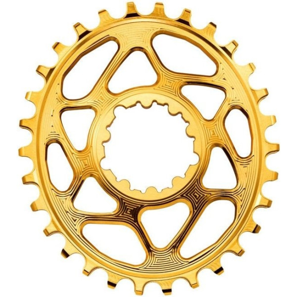 Piastra MTB ovale Absolute NERA Sram DM GXP Gold (offset 6mm)