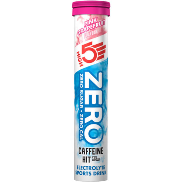 High5 ZERO Caffeine Hit - Bebida Isotonica + Cafeina 1 tubo x 20 tabl
