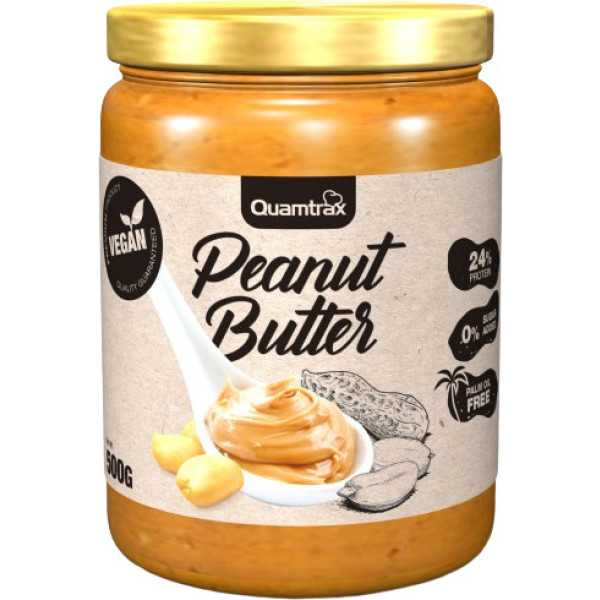 Quamtrax Peanut Cream - Crème de cacahuète végétalienne 500 gr