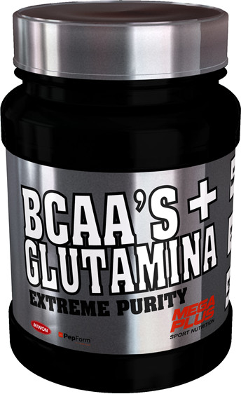 Mega Plus Bcaa's + Glutamina Extreme Purity 600 Gr Geschmack Mandarine-Zitrone-image