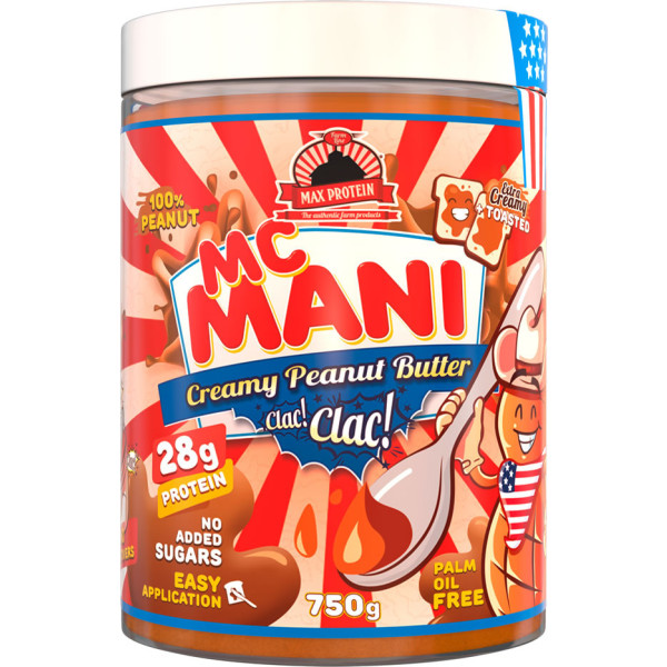 Max Protein Mc Mani Clac Clac Burro Di Arachidi - Burro Di Arachidi 750 gr