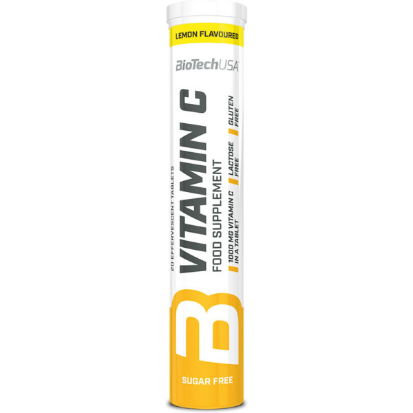 BiotechUSA Vitamin C Effervescent - Vitamina C 1 tubo x 20 tabs