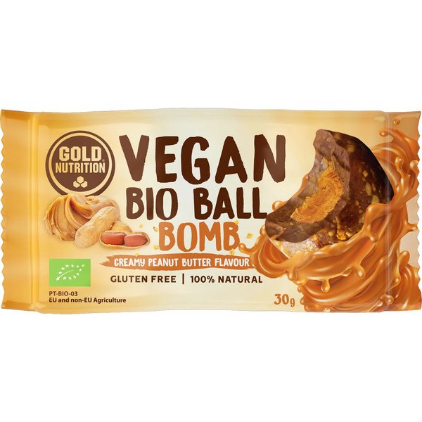 Bomba di arachidi bio vegan Gold Nutrition 30 gr