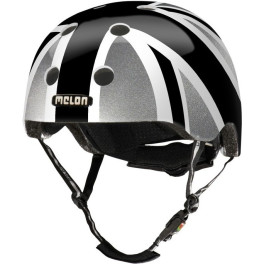 Melon Casque Urban Active Story Union Jack Plain Blanc/noir - Casco Ciclismo