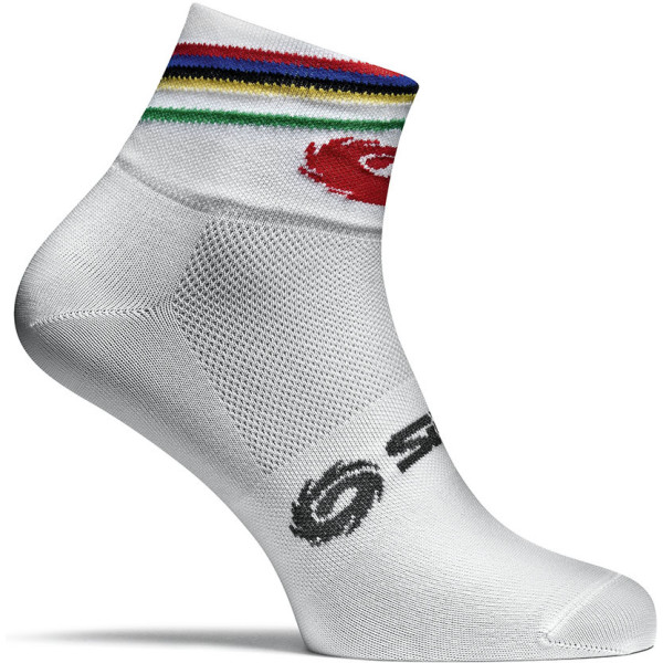 Sidi Sokken Poly Regenboog Wit