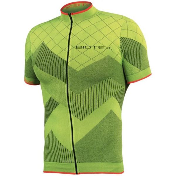 Biotex Maillot Soffio Manga Corta Amarillo/verde