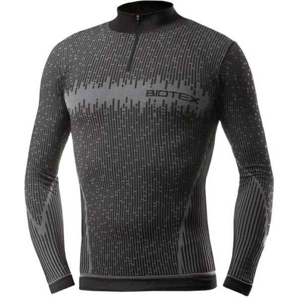 Biotex Camiseta Interior Manga Larga Cremallera Negro