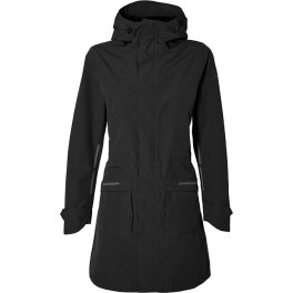 Basil Parka Impermeable Mosse Mujer Negro