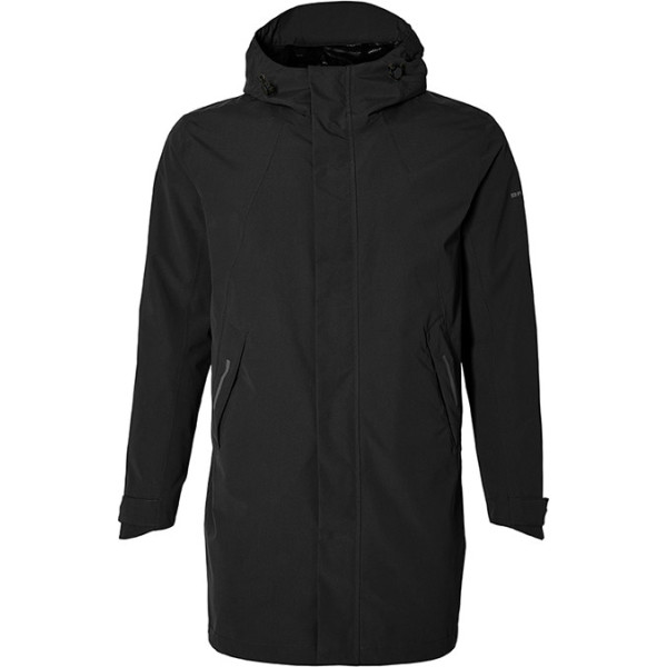 Basil Parka Impermeable Mosse Hombre Negro