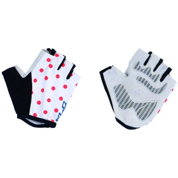 Xlc Cg-s10 Guantes Cortos Blanco Puntos Rojos