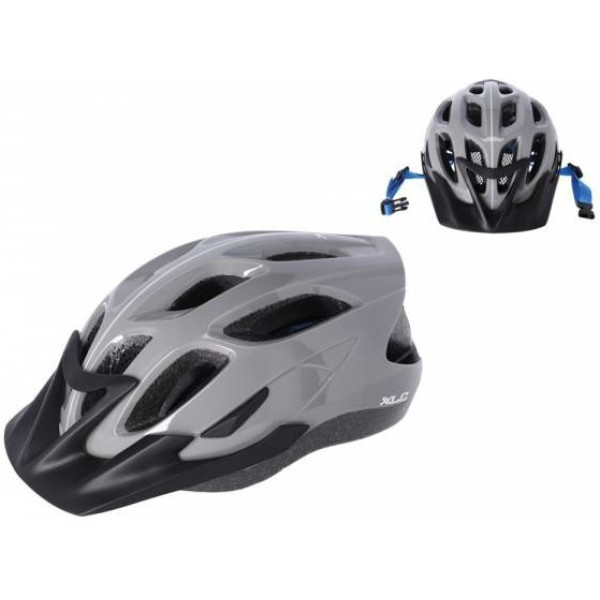 Xlc Bh-c25 Casco Gris/azul Visera Negra