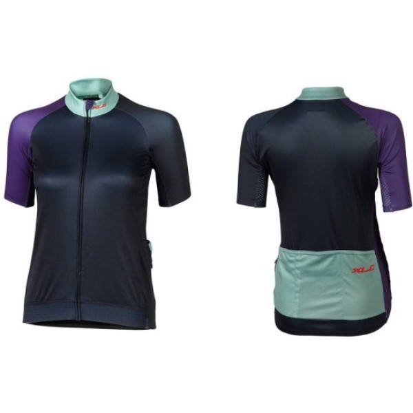 Xlc Je-s19 Camiseta Manga Corta Race Mujer Azul/verde Lima